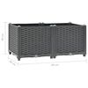 vidaXL Raised Bed 80x40x38 cm Polypropylene