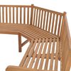 vidaXL Garden Corner Bench 185x185x90 cm Solid Teak Wood
