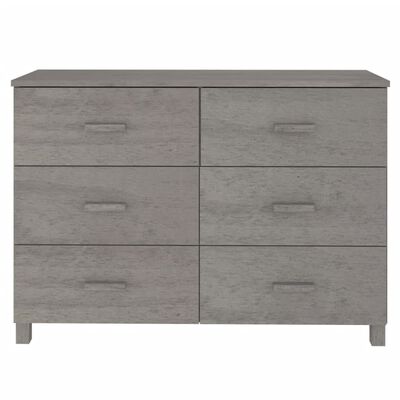 vidaXL Sideboard HAMAR Light Grey 113x40x80 cm Solid Wood Pine, light grey vidaXL Sideboard HAMAR Light Grey 113x40x80 cm Solid Wood Pine