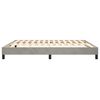vidaXL Bed Frame without Mattress Light Grey 180x200 cm Super King Velvet