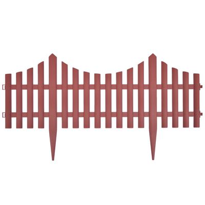 vidaXL 17 pcs Lawn Dividers 10 m Brown, brown vidaXL 17 pcs Lawn Dividers 10 m Brown