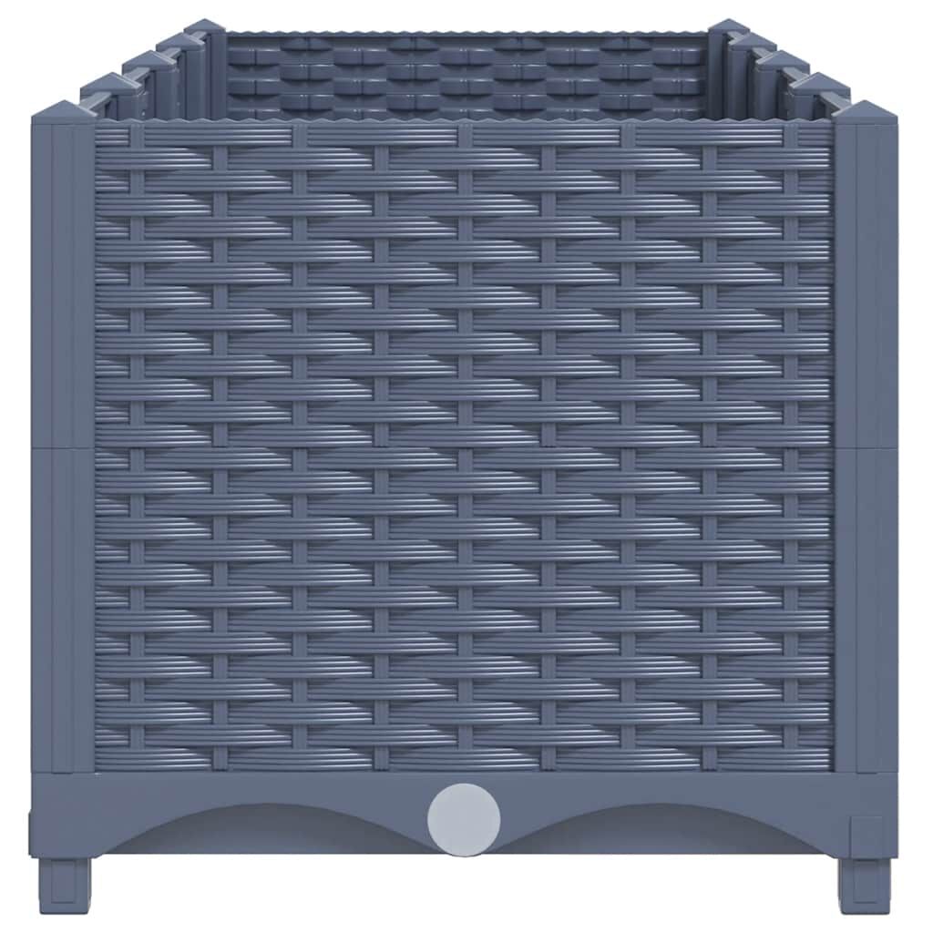 vidaXL Raised Bed 160x40x38 cm Polypropylene, blue grey vidaXL Raised Bed 160x40x38 cm Polypropylene