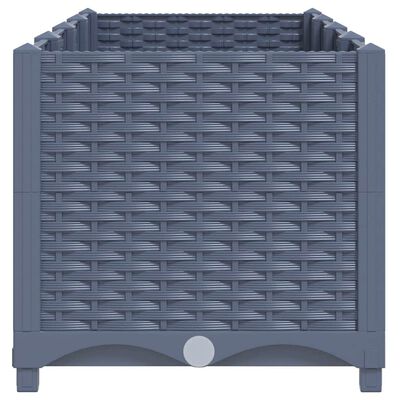 vidaXL Raised Bed 160x40x38 cm Polypropylene, blue grey vidaXL Raised Bed 160x40x38 cm Polypropylene