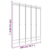 vidaXL 5-Panel Room Divider Brown 200x220 cm Fabric