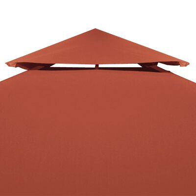 vidaXL 2-Tier Gazebo Top Cover 310 g/m² 3x3 m Terracotta, terracotta vidaXL 2-Tier Gazebo Top Cover 310 g/m² 3x3 m Terracotta