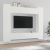 vidaXL 8 Piece TV Cabinet Set White Engineered Wood