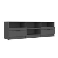 vidaXL TV Cabinet Black 150x33.5x45 cm Engineered Wood, black vidaXL TV Cabinet Black 150x33.5x45 cm Engineered Wood