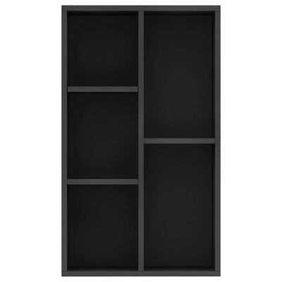 vidaXL Book Cabinet/Sideboard Black 50x25x80 cm Engineered Wood, black vidaXL Book Cabinet/Sideboard Black 50x25x80 cm Engineered Wood