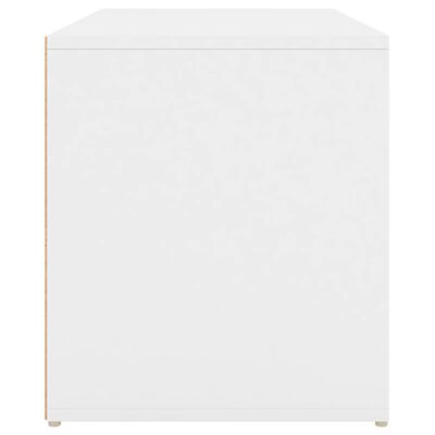 vidaXL Hall Bench 80x40x45 cm White Engineered Wood, white vidaXL Hall Bench 80x40x45 cm White Engineered Wood