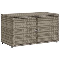 vidaXL Garden Storage Cabinet Grey 110x55x60.5 cm Poly Rattan, grey vidaXL Garden Storage Cabinet Grey 110x55x60.5 cm Poly Rattan
