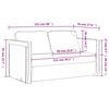 vidaXL Floor Sofa Bed 2-in-1 Light Grey 122x204x55 cm Velvet