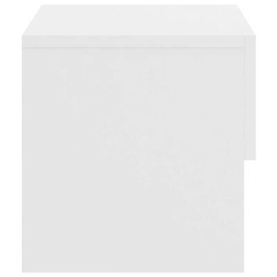 vidaXL Wall-mounted Bedside Cabinet White, white vidaXL Wall-mounted Bedside Cabinet White