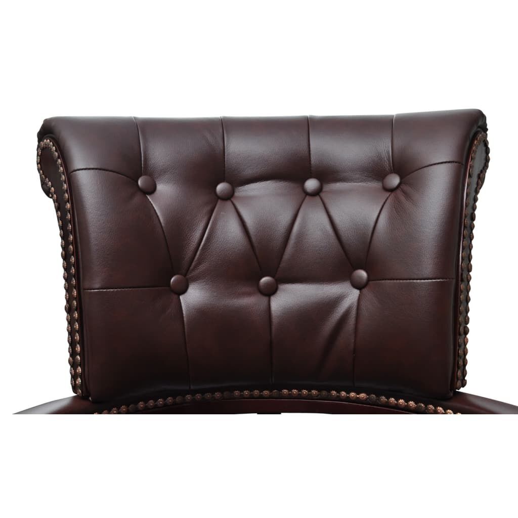 vidaXL Swivel Office Chair Brown