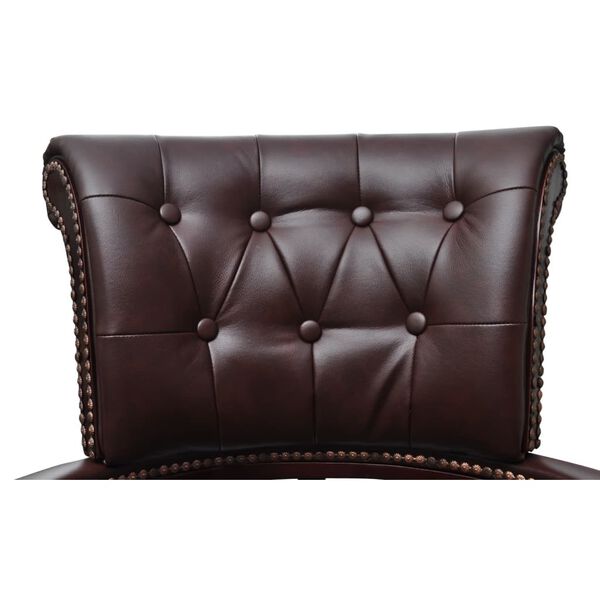 vidaXL Swivel Office Chair Brown