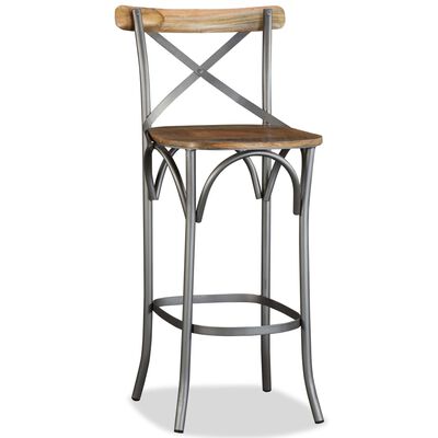 vidaXL Bar Stool Solid Mango Wood,  vidaXL Bar Stool Solid Mango Wood
