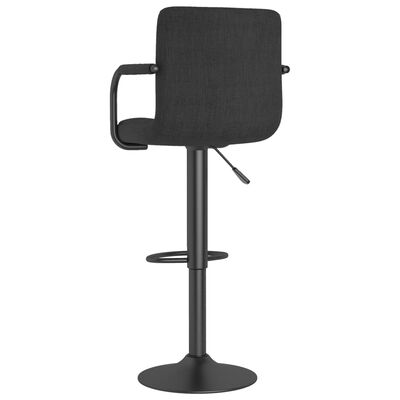 vidaXL Bar Stools 2 pcs Black Fabric, black vidaXL Bar Stools 2 pcs Black Fabric