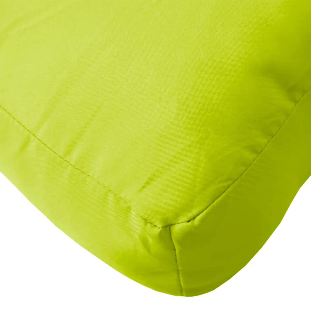 vidaXL Pallet Cushion Bright Green 70x40x12 cm Fabric