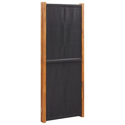 vidaXL 3-Panel Room Divider Black 210x180 cm, black vidaXL 3-Panel Room Divider Black 210x180 cm