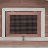 vidaXL Rabbit Hutch Mocha 310x70x87 cm Solid Pine & Fir Wood