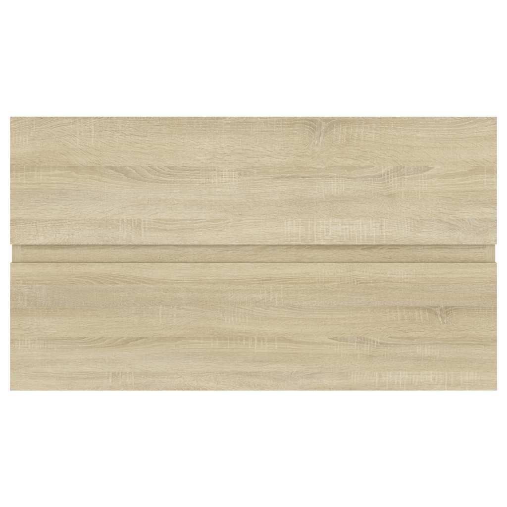 vidaXL 2 Piece Bathroom Furniture Set Sonoma Oak Engineered Wood