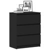 vidaXL Sideboard Black 60x35x76 cm Engineered Wood