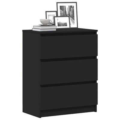 vidaXL Sideboard Black 60x35x76 cm Engineered Wood, black vidaXL Sideboard Black 60x35x76 cm Engineered Wood