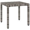 vidaXL Sun Loungers 2 pcs with Table Poly Rattan Grey