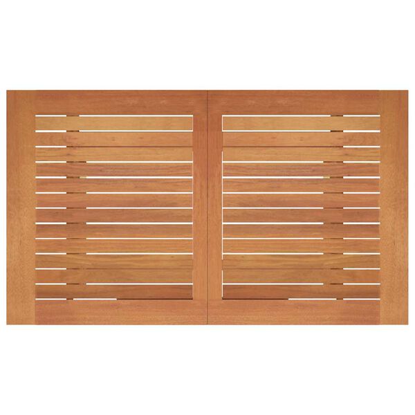 vidaXL Folding Garden Table 120x70x75 cm Solid Eucalyptus Wood