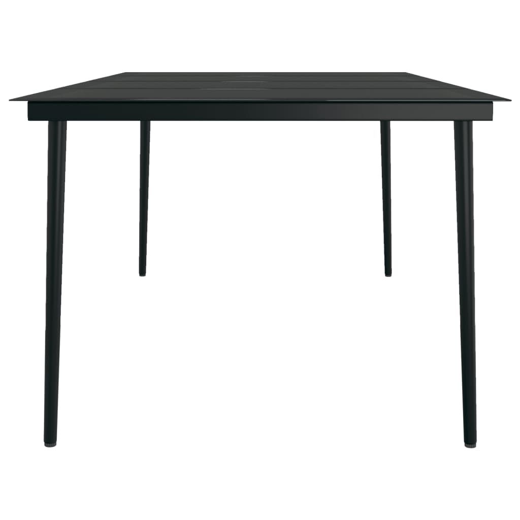 vidaXL 9 Piece Garden Dining Set with Cushions Grey