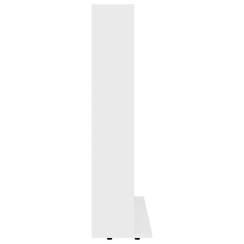 vidaXL CD Cabinet White 102x23x89.5 cm Engineered Wood