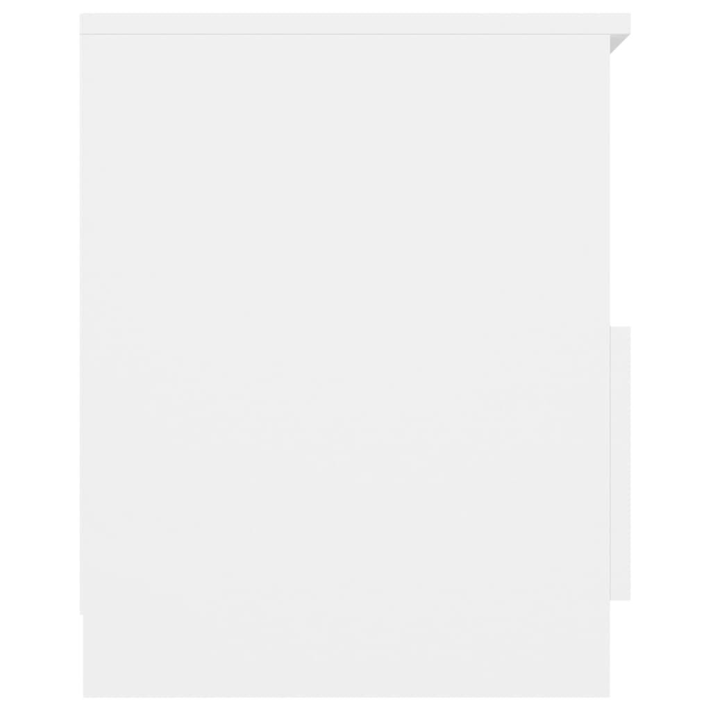 vidaXL Bed Cabinet White 40x40x50 cm Engineered Wood