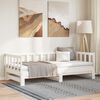 vidaXL Pull-out Day Bed without Mattress White 2x(90x200)cm