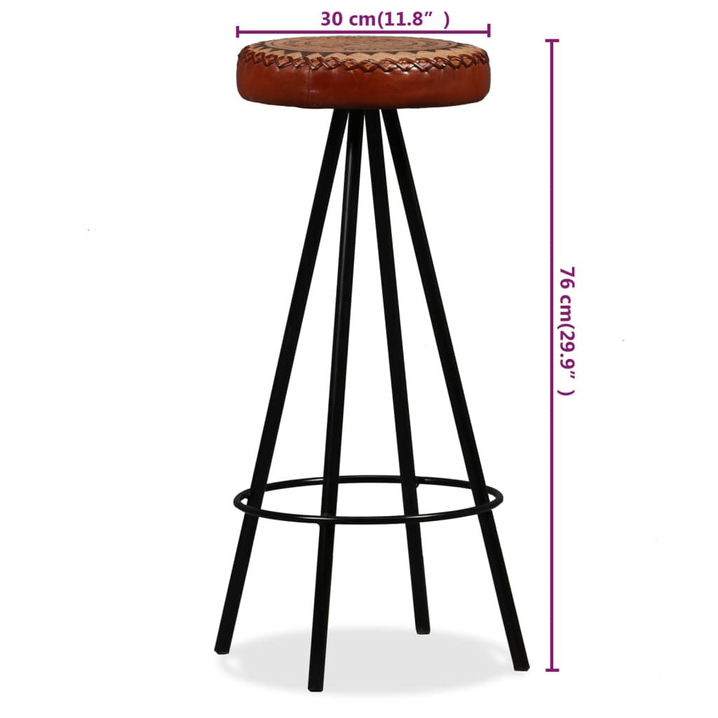 vidaXL Bar Set 3 Pieces Solid Wood Reclaimed. Genuine Leather & Canvas