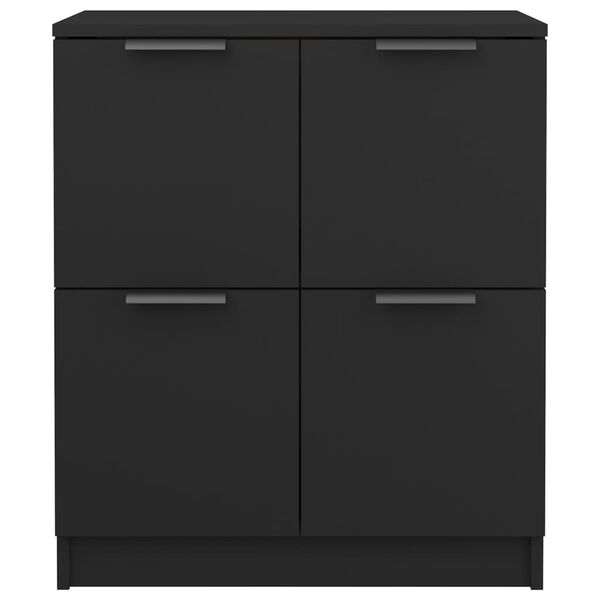 vidaXL Sideboard Black 60x30x70 cm Engineered Wood