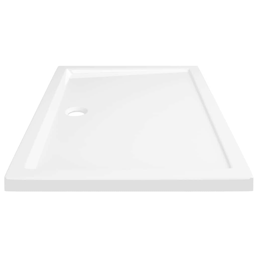 vidaXL Rectangular ABS Shower Base Tray White 70x100 cm