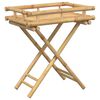 vidaXL Folding Tray Table 60x40x68 cm Bamboo