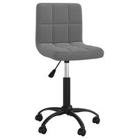 vidaXL Swivel Office Chair Dark Grey Velvet, dark grey vidaXL Swivel Office Chair Dark Grey Velvet