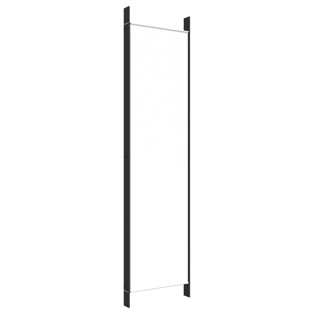 vidaXL 5-Panel Room Divider White 250x200 cm Fabric