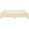 vidaXL Bed Frame without Mattress Cream 180x200 cm Super King Fabric