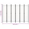 vidaXL 6-Panel Room Divider White 240x180 cm