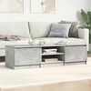 vidaXL TV Cabinet Concrete Grey 140x40x35.5 cm Engineered Wood