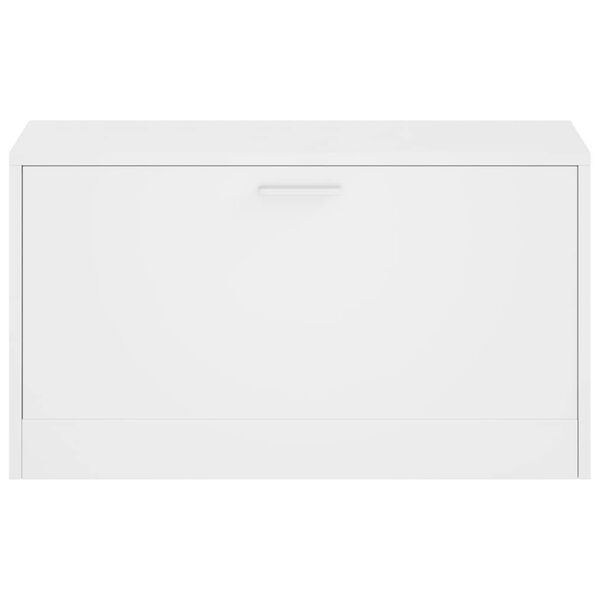 vidaXL Shoe Storage Bench White 80x24x45 cm