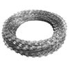 vidaXL BTO-22 Clipped Concertina Razor Wire Galvanised Steel 100 m
