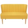 vidaXL Sofa Fabric 117x55.5x77 cm Yellow