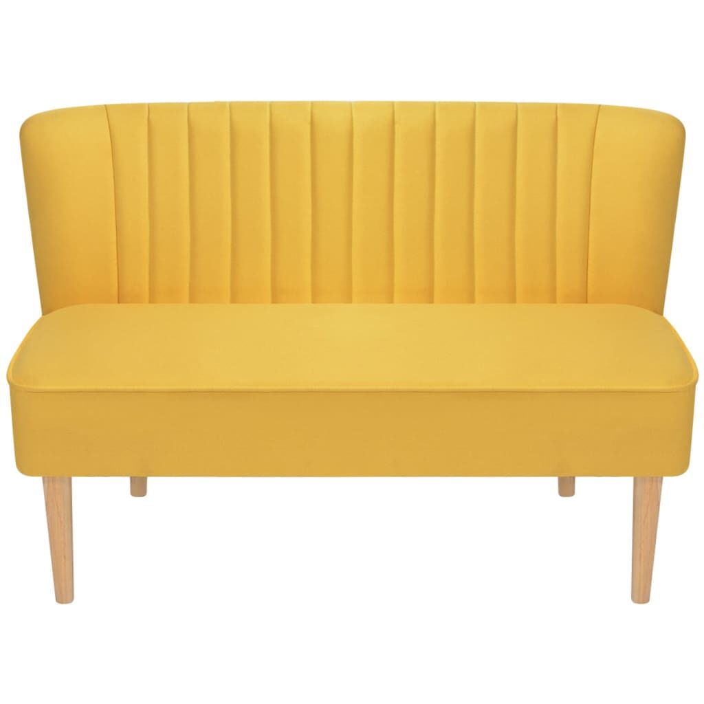 vidaXL Sofa Fabric 117x55.5x77 cm Yellow