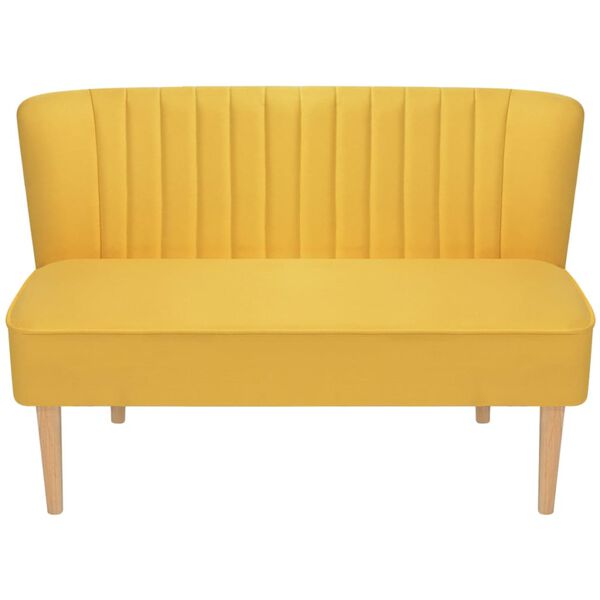 vidaXL Sofa Fabric 117x55.5x77 cm Yellow