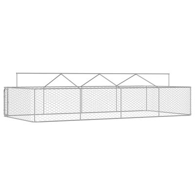 vidaXL Outdoor Dog Kennel with Roof 600x300x150 cm