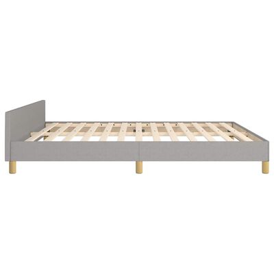 vidaXL Bed Frame without Mattress Light Grey 183x203 cm King Fabric, light grey vidaXL Bed Frame without Mattress Light Grey 183x203 cm King Fabric