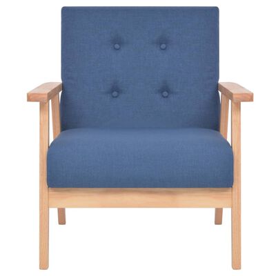 vidaXL Armchair Blue Fabric, blue vidaXL Armchair Blue Fabric