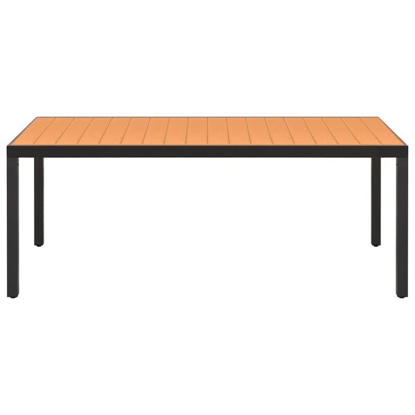 vidaXL 9 Piece Garden Dining Set Black and Brown